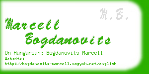 marcell bogdanovits business card